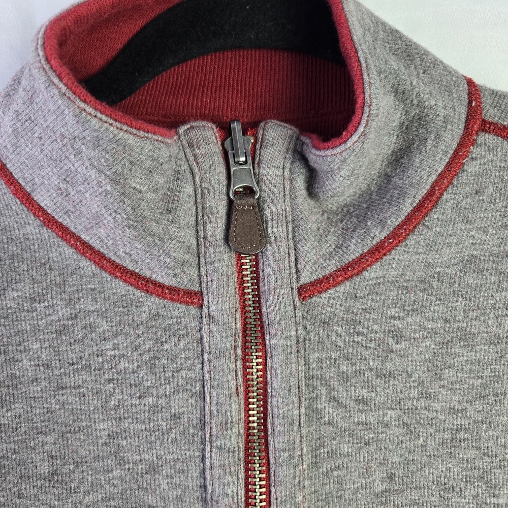 Daniel Cremieux Mens XL 1/4 Zip Reversible 100% Cotton Sweater Preppy Quiet Lux - Picture 6 of 10
